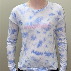 American Eagle Long Sleeve, Blue Tie Dye Shirt